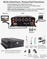 Kit de caméra DVR pour véhicule JOINLGO 4CH GPS 4G WiFi 1080P avec écran tactile 10 pouces, navigation, visualisation à distance par téléphone/caméras