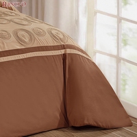 Ensemble de literie de luxe en coton 100% brodé, design traditionnel chinois, 6 pièces, housse de couette, taille king