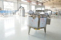 Cuve de fermentation de fromage en acier inoxydable, cuve à fromage industrielle pour usine laitière, cuve de fermentation de fromage à double enveloppe