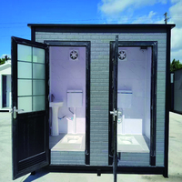 Conteneur de toilette mobile personnalisé maison préfabriquée pour hôpital de parc public extérieur WC simple toilettes