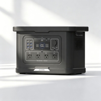 Station d'alimentation portable à énergie solaire 2400W, batterie au lithium 220V, stockage d'énergie domestique et extérieur, alimentation électrique avec générateur solaire