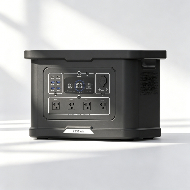 Solar Powered Portable Power Station 2400W Lithium Battery 220V Home Outdoor Energy Storage Power Supply with Solar Generator