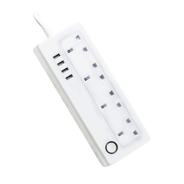 Smart WiFi Plug with Voice Control Timer Function 12 USB Charger Ports Remote Control Socket for Home & Hotel Automation