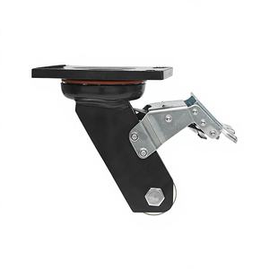 Roulettes médicales pivotantes de 4 pouces en polyuréthane, robustes, capacité de <span class=keywords><strong>charge</strong></span> de 5 tonnes, en alliage de zinc, aluminium/fer, qualité médicale - Product Image 1
