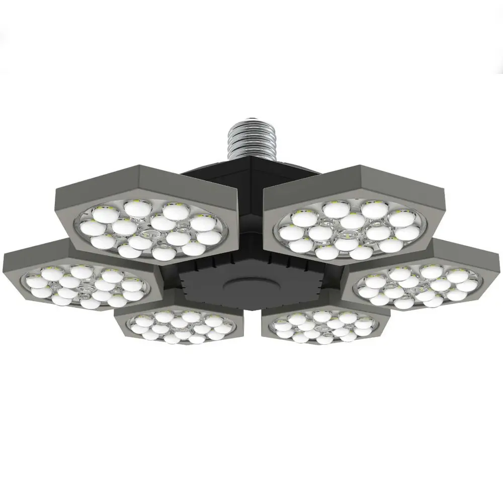 Новинка 60 Вт 120 Вт деформационный светодиодный светильник для гаража E27/E26/E39/E40 светодиодный потолочный светильник E27 E40 E39 светодиодная панельная лампа для склада wate