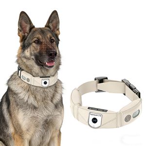 Collier de suivi GPS intelligent pour animaux de compagnie avec caméra 4K, rechargeable, anti-perte et dresseur pour chiens - Product Image 1