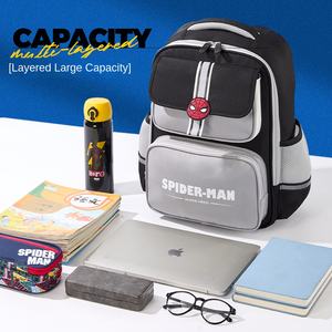 Mochila Escolar Unisex <span class=keywords><strong>de</strong></span> Gran Capacidad con Diseño <span class=keywords><strong>de</strong></span> Spider-Man, Impermeable, <span class=keywords><strong>de</strong></span> Oxford, con Cierre, Diseño Simple y Moderno - Product Image 4