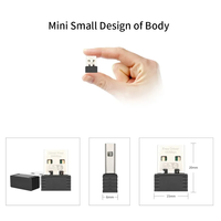 Wifi6 adaptor Wifi USB Mini 300Mbps, kartu Netwok nirkabel USB 2.0 Wifi Dongle AX300 driver gratis