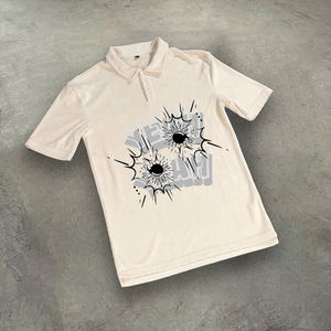 Camiseta Deportiva Casual de Manga Corta para Hombre, Personalizada, Estilo Jersey de Golf, Cómoda, con Cierre de Cremallera de un Cuarto, 220g, Transpirable, para Verano - Product Image 1