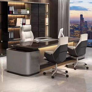 Escritorio Ejecutivo Moderno y Sencillo de Fábrica <span class=keywords><strong>2026</strong></span>, Mesa de Oficina de Madera de Lujo de Alta Calidad en Forma de L - Product Image 5