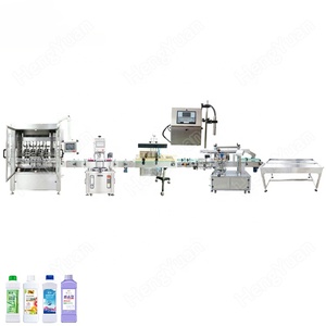 Llenado Automático de Alta Precisión de 1-5 <span class=keywords><strong>Litros</strong></span> para Barriles de Vidrio de Detergente para Ropa, Tapado, Sellado con Lámina de Aluminio, Impresión por Inyección de Tinta - Product Image 1