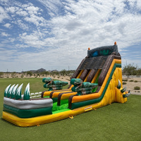 Toboggan aquatique gonflable géant pour adultes, personnalisable, en PVC, écologique, pour l'extérieur, commercial, pas cher, toboggan de jardin