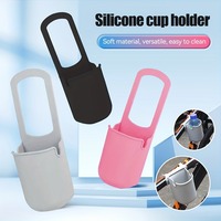 Support universel pliable en silicone pour poussette, vélo, fauteuil roulant, bouteille d'eau, organisateur de téléphone, sucette pour bébé, jouet de dentition