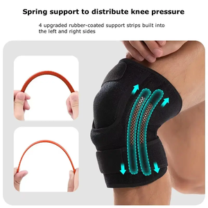 Genouillère en silicone personnalisée, réglable, avec stabilisateur à ressort pour soulager la douleur médicale - Product Image 2