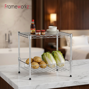 Estantes <span class=keywords><strong>de</strong></span> <span class=keywords><strong>Cocina</strong></span> <span class=keywords><strong>de</strong></span> Dos Niveles, Almacenamiento para Especias y Frascos, Apilables y Expandibles, <span class=keywords><strong>Estante</strong></span> <span class=keywords><strong>Pequeño</strong></span> para <span class=keywords><strong>Cocina</strong></span> - Product Image 5