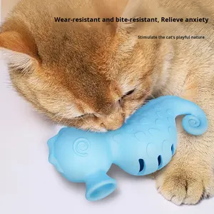 Kediler köpekler için interaktif silikon balık gıda kaçağı oyuncak Pet cattoy oyuncak kendinden zevk kabartma diş taşlama can sıkıntısı mücadele - Product Image 4
