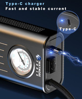 Pompe à air OEM en acier inoxydable pour pneus de voiture et articles gonflables avec batterie 2600 mAh, haute efficacité, 150 PSI, mini pompe électrique