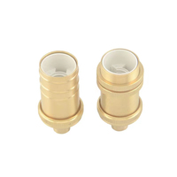 Haute qualité E14 E27 519 Laiton Porcelaine. Douille de lampe en plastique, douille de lampe, base de douille, borne LED, vis pour ampoule, B22, céramique