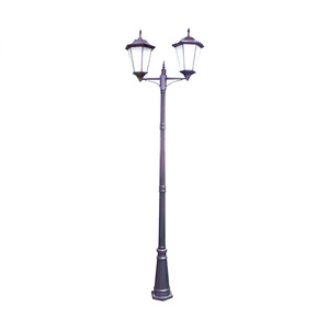 Lampadaire LED extérieur traditionnel super lumineux à 3 têtes en alliage d'aluminium, étanche, blanc chaud 3500K, angle de faisceau de 20 degrés, garantie 10 ans - Product Image 2