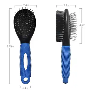 Hot Sales Cleaning Cat And Dog Tangled Hair Double Sided Pet Dog Grooming Comb Brush