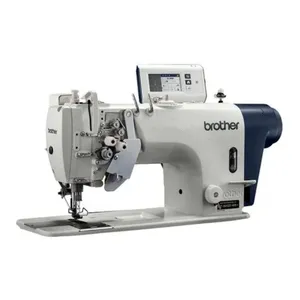 Used Brother 8752C Twin Needle Direct Drive Split Needle Bar Lockstitch Sewing Machine with Large Hook and Thread Trimmer