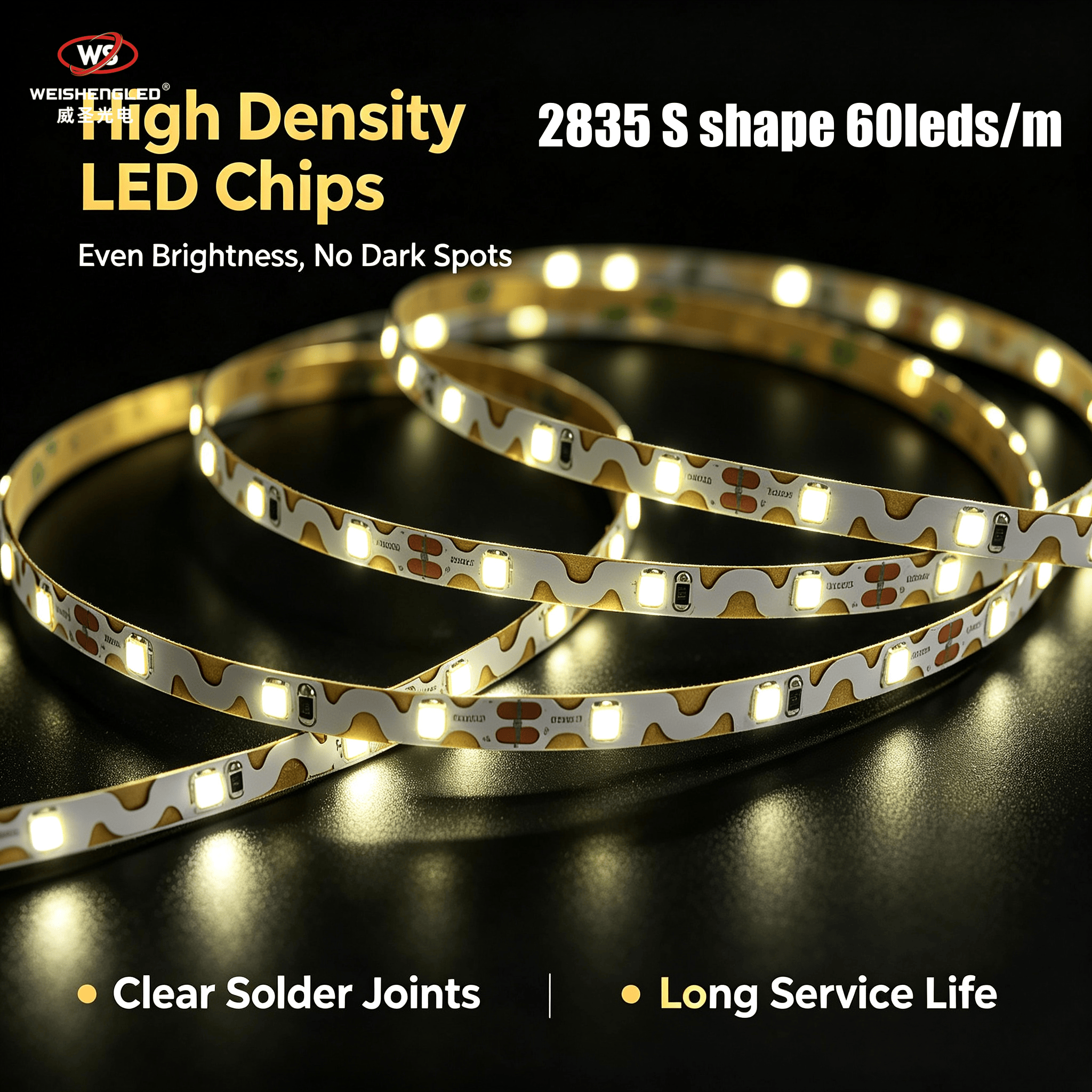 S-Shape Bendable 60 LED Strip | Flexible S Shape Led Strip Light 12V 24V · image 5