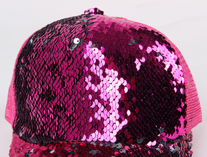 Gorra de Béisbol de Moda con Lentejuelas y Malla, Bicolor, Unisex, Personalizada, Económica - Product Image 2