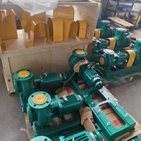 Pompe centrifuge chimique 7,5 kW à revêtement fluoré, en fer et acier inoxydable, basse pression, certifiée ISO, personnalisable, directement de l'usine