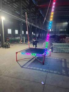 <span class=keywords><strong>Trampoline</strong></span> pliable d'extérieur populaire avec lumières, cadre en PVC et <span class=keywords><strong>filet</strong></span> de protection pour garçons et filles KALUEN KL004 - Product Image 4