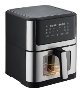 Nouveau modèle 2025 – Four friteuse à air 8L à commande tactile avec fenêtre de cuisson visible, cuve unique, 1800W, écran LED, grande friteuse à air et grille-pain - Product Image 6