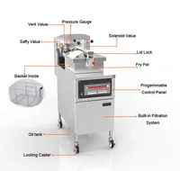 Fryer Broaster 1800 Pressure Fryer with filtration 3ph 208/240V Tested 