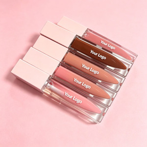 <b>Pink</b> Lip Gloss Hydrating Glossy Lip Oil Nude <b>Pink</b> <b>Peach</b> Berry Lip Tint Custom Logo Private Label Makeup - Product Image 3
