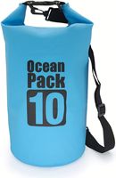 Bolsa Impermeable de PVC y TPU para Exteriores, con Separación para Objetos Secos y Húmedos, 30L, para Buceo y Natación, con Cierre Enrollable de PVC