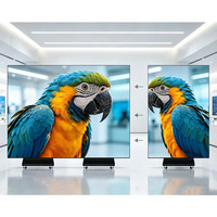 Écran LED pliable d'intérieur P2.5, affichage publicitaire mobile avec base à roulettes pour exposition, centre commercial, magasin de détail