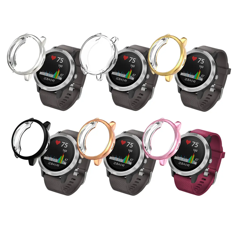 Tschick Case for Garmin Vivoactive 3 Trainer Smartwatch, Soft Plated TPU Protective Bumper Case Cover Smartwatch Accessories