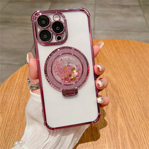 Funda Transparente con Marco Electrochapado y Purpurina Lichicase con Soporte para <span class=keywords><strong>Google</strong></span> Pixel 9, 9A, 9 Pro, 9 Pro XL - Product Image 5