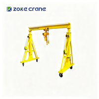 Grue portique mobile manuelle à poussée manuelle, réglable en hauteur, portée 3m-4m, capacité 3 tonnes, pour atelier de réparation - Offre Spéciale
