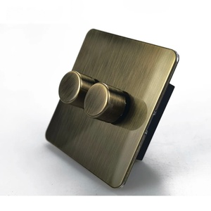 Retro EU kim loại Bảng điều chỉnh tường chuyển đổi Dimmer chuyển đổi ổ cắm, Bronzed Antique thép không gỉ Đức pháp chuyển đổi, Dimmer có thể chuyển đổi - Product Image 3