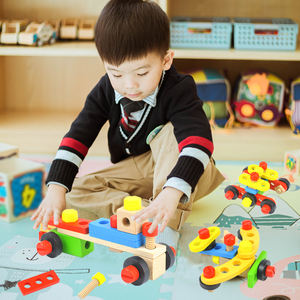 Éducation de la petite enfance <span class=keywords><strong>boîte</strong></span> <span class=keywords><strong>à</strong></span> <span class=keywords><strong>outils</strong></span> en bois bricolage modèle de Puzzle pour enfants jouet pour <span class=keywords><strong>bébé</strong></span> capacité pratique culture bois matériel - Product Image 4