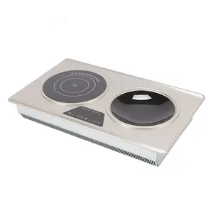 Placa de Cocina Vitrocerámica Integrada de 2 Quemadores, Cocina de Inducción Infrarroja - Product Image 1