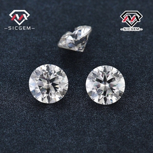 Hot bán vòng cắt màu trắng vvs Loose moissanite đá 6.5 MÉT 1 Carat với GRA giấy chứng nhận - Product Image 2