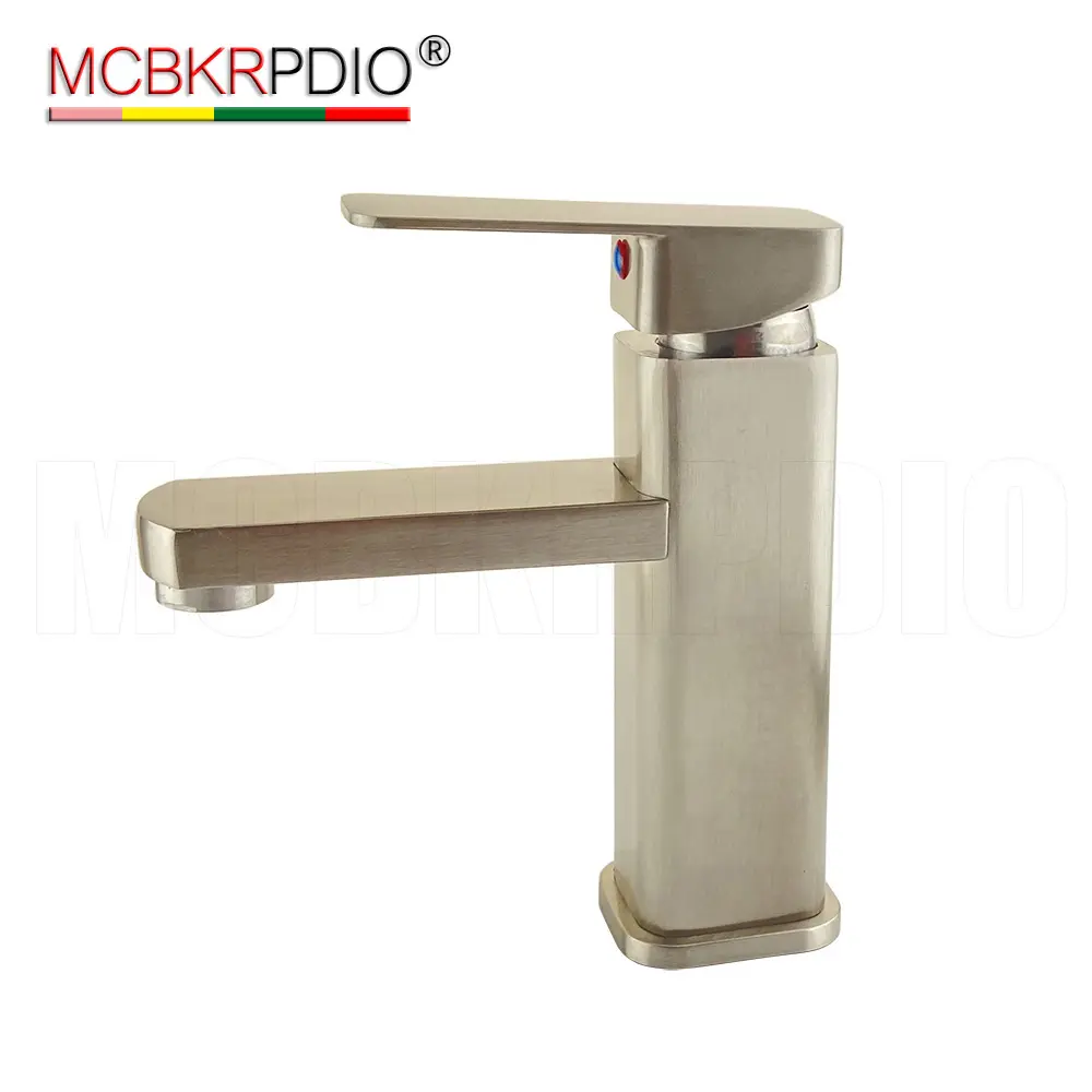 MCBKRPDIO Saudi Arabia bathroom factory sanitary spout faucets single handle ceramic wash hand Brushed basin faucet