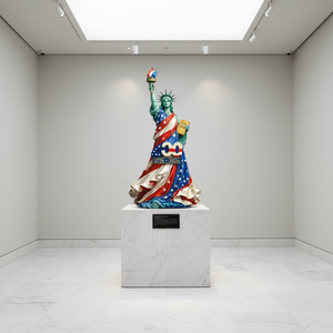 Sculptures d'art en gros : <span class=keywords><strong>Statue</strong></span> de la Liberté en résine, modèle du 250e anniversaire américain, pour souvenirs et cadeaux - Product Image 6