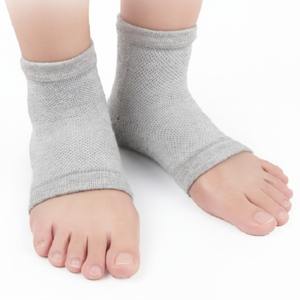 Cuscino di protezione tacco Beige cuscinetto idratante tacco calze per gli uomini crepa e secchezza prevenzione al vapore - Product Image 1