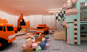 Yideli Mềm Chơi Thiết Bị Cho Trẻ Em Trong Nhà Sân Chơi Thân Thiện Với Môi Gỗ Mạ Kẽm Thép 100 Người Dùng Năng Suất Vai Trò Chơi Khu Vực - Product Image 2