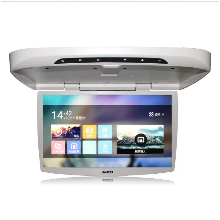 22インチスクリーンAndroidフリップダウンモニター車の天井に取り付けられたモニターバスLCD TV (MP5 USB付き)
