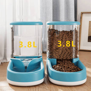 Dispenser di Cibo per Animali <span class=keywords><strong>Domestici</strong></span> Lingliang con Ciotola Rimovibile e Timer, Design da 3,8L per Alimentazione Lenta - Product Image 2