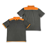Chemises pour hommes en gros d'usine, personnalisées, en tissu jersey respirant, polyester, coupe ample, décontractées, à manches courtes