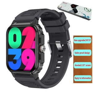 Más Reciente Reloj Inteligente Microwear W11 Pro con Pantalla AMOLED, Respuesta a Mensajes de Texto de WhatsApp, Serie <span class=keywords><strong>IWO</strong></span> 10 11 S10 S11 W11P W11pro - Product Image 1
