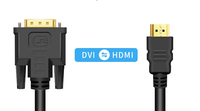   DVI-Kabel mit 24+1 DVI-D Stecker-Adapter, vergoldet, 1080P für HD-DVD-Projektor, Playstation 4 PS4/3, TV-Box, 0,5m bis 5m